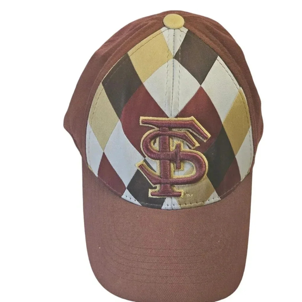 Vtg FSU Seminoles Top of the World Hat Fitted Diamond Pattern US Patent Pending - Picture 3 of 8